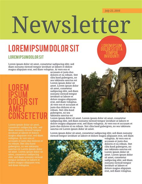Lucidpress Newsletter Template